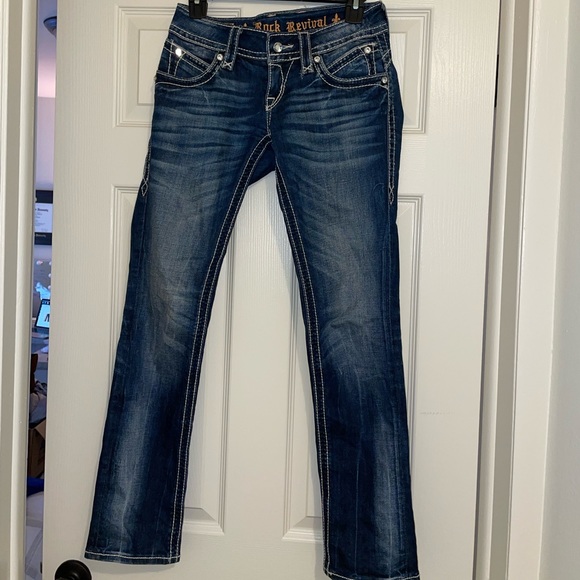 Buckle Sparkly Rock Revival Jeans - Picture 2 of 7